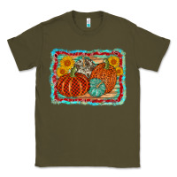 Army Green pumpkin sunflower Classic Tee - AdoDesignShop