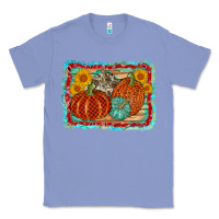 Colony Blue pumpkin sunflower Classic Tee - AdoDesignShop