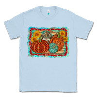 Dusty Blue pumpkin sunflower Classic Tee - AdoDesignShop