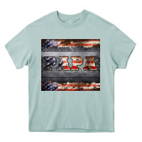 Arona papa metal and american flag tumbler Heavy Core Tee - BarkalooDesign