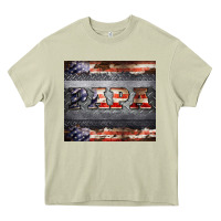 Mossy papa metal and american flag tumbler Heavy Core Tee - BarkalooDesign