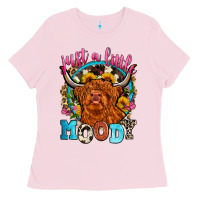 Bubblegum Pink just a little moody Ladies Tee - Zillion Design Studio