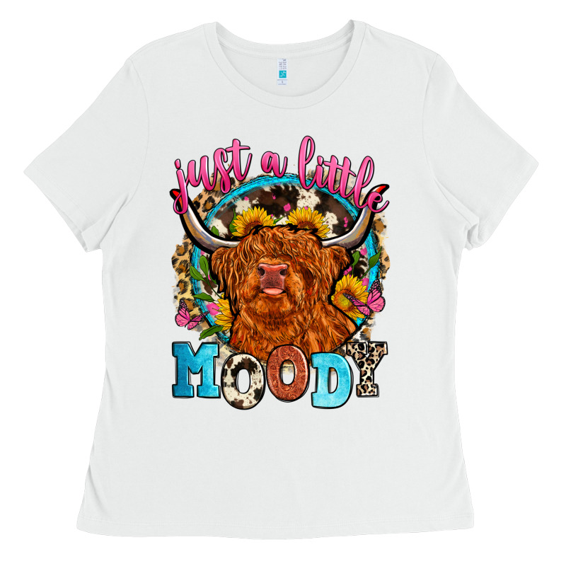 Just A Little Moody Ladies Tee by Zillion Design Studio | Teevron