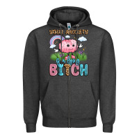 Charcoal Heather your anxiety is a lying bitch Zipper Hoodie - LillyAllenDesigns