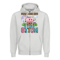 Dove Grey your anxiety is a lying bitch Zipper Hoodie - LillyAllenDesigns