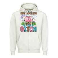 Oatmeal Heather your anxiety is a lying bitch Zipper Hoodie - LillyAllenDesigns