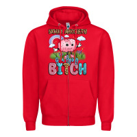 Red your anxiety is a lying bitch Zipper Hoodie - LillyAllenDesigns