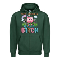Sports Green your anxiety is a lying bitch Zipper Hoodie - LillyAllenDesigns