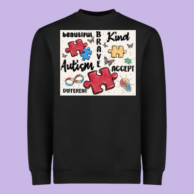 Autism Heavyweight Sweatshirt Designed By Maliassmallbusiness