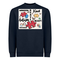 Navy autism Heavyweight Sweatshirt - MaliasSmallBusiness