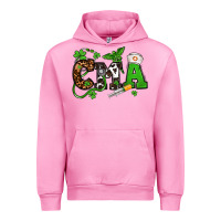Fuchsia Pink St. Patrick's Day CMA Urban Hoodie - OliviaCreatesArt
