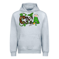 Heather Grey St. Patrick's Day CMA Urban Hoodie - OliviaCreatesArt
