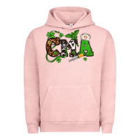 Pigment Salmon St. Patrick's Day CMA Urban Hoodie - OliviaCreatesArt