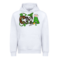 White St. Patrick's Day CMA Urban Hoodie - OliviaCreatesArt