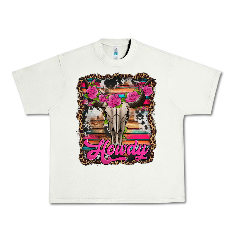 Howdy Valentine's Day Bull Skull Urban Heavy Tee by Jasminsmagicworld | Teevron