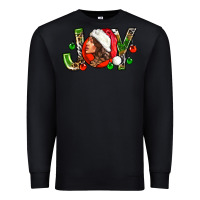 Black Joy with woman Premium Sweatshirt - NancyCooperArtShop