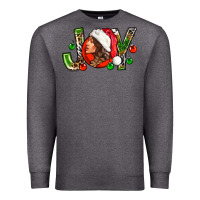 Charcoal Heather Joy with woman Premium Sweatshirt - NancyCooperArtShop
