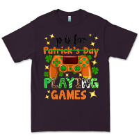 Plum P is Patrick's Day playing games Premium Tee - Neo Western