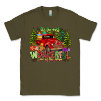 Army Green it's The Most Wonderful Time of the year Classic Tee - CowhideDigitalArt