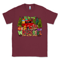 Burgundy it's The Most Wonderful Time of the year Classic Tee - CowhideDigitalArt