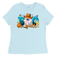 Baby Blue Boo Y'all Ladies Tee - texasbilliewilder