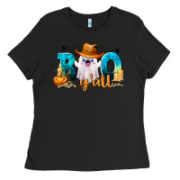 Black Boo Y'all Ladies Tee - texasbilliewilder