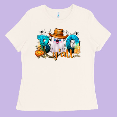 Boo Y'all Ladies Tee Designed By Texasbilliewilder