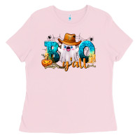 Bubblegum Pink Boo Y'all Ladies Tee - texasbilliewilder