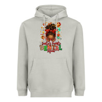 Moon Dust Santa's Favorite Dental Squad Afro Messy Bun Heavyweight Hoodie - texasbilliewilder