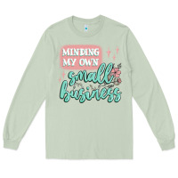 Matcha minding my own small business Long Sleeve Tee - MaliasSmallBusiness