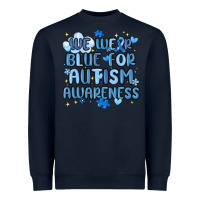 Navy we wear blue for autism awareness Heavyweight Sweatshirt - MaliasSmallBusiness