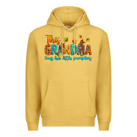Antique Gold customized this grandma loves her little pumpkins Premium Hoodie - texasbilliewilder