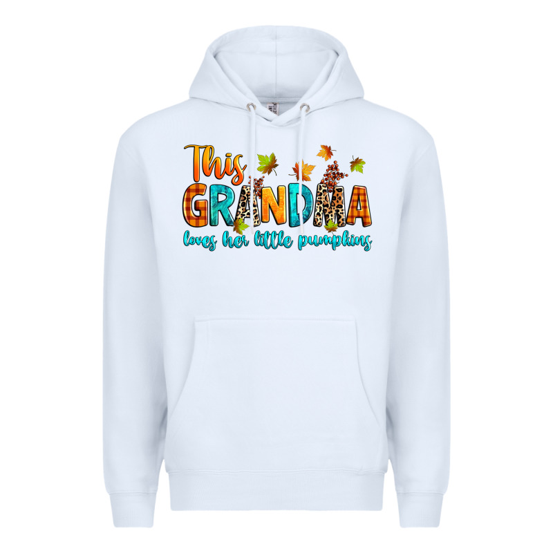 Customized This Grandma Loves Her Little Pumpkins Premium Hoodie by texasbilliewilder | Teevron