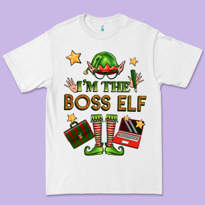 Im The Boss Elf Premium Tee Designed By Fadigitalartstudio