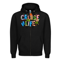 Black cruise life Zipper Hoodie - LillyAllenDesigns