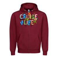 Burgundy cruise life Zipper Hoodie - LillyAllenDesigns
