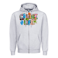 Heather Grey cruise life Zipper Hoodie - LillyAllenDesigns