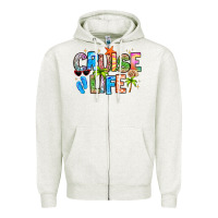 Oatmeal Heather cruise life Zipper Hoodie - LillyAllenDesigns