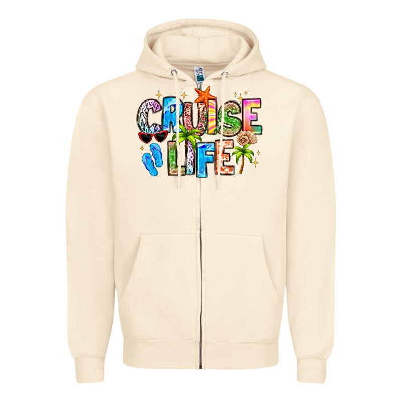 Cruise Life Zipper Hoodie by LillyAllenDesigns | Teevron