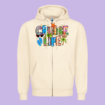 Cruise Life Zipper Hoodie Designed By Lillyallendesigns