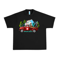 Black lvn nurse truck with cactus and sunflowers Urban Heavy Tee - AdoDesignShop