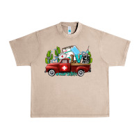 French Oak lvn nurse truck with cactus and sunflowers Urban Heavy Tee - AdoDesignShop