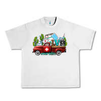 Lunar Rock lvn nurse truck with cactus and sunflowers Urban Heavy Tee - AdoDesignShop