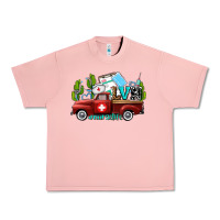 Salmon lvn nurse truck with cactus and sunflowers Urban Heavy Tee - AdoDesignShop