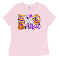 Bubblegum Pink Boo-tiful Ladies Tee - texasbilliewilder
