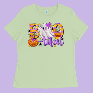 Boo-tiful Ladies Tee Designed By Texasbilliewilder