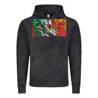Vintage Black mexico flag cowhide leopard sunflower and roses licanse  plate Vintage Hoodie - Artiststas