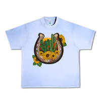 Grape Ice western horseshoe sunflower cactus Urban Heavy Tee - BarkalooDesign