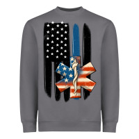 Storm ems american flag Heavyweight Sweatshirt - MaliasSmallBusiness