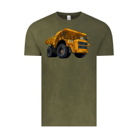 Vintage Olive Dump Truck Vintage Tee - LillyAllenDesigns